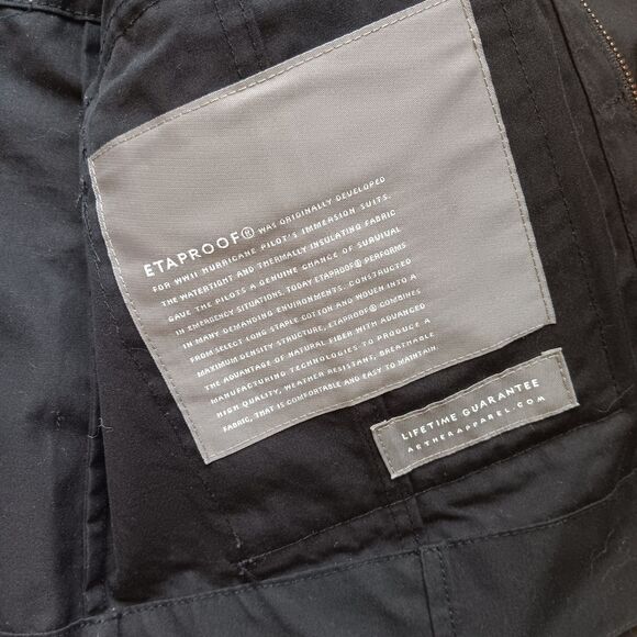 AETHER Amelia Utility Jacket Women's 1 M Black Snap Front Cotton Military Grunge - Picture 5 of 7